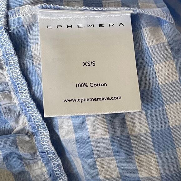 Ephemera Trapezee Maxi Dress Sky Gingham - Picture 6 of 8